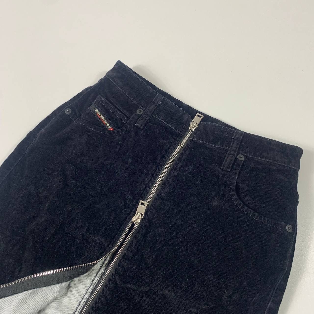 Diesel × Vintage vintage 90s diesel skirt velour luxury y2k Size 26" / US 2 / IT 38 - 5 Thumbnail