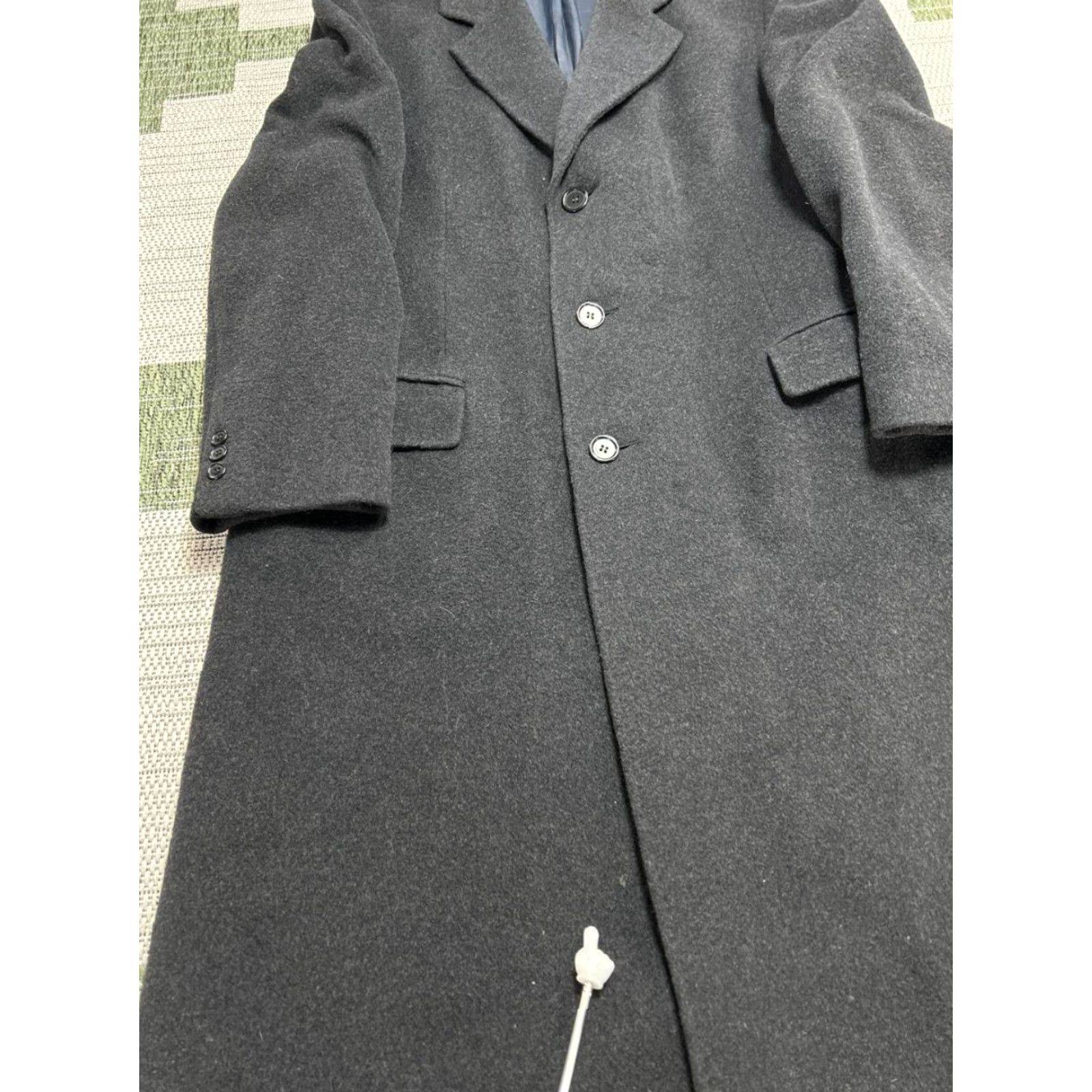 Vintage John Weitz Coat 44 Black Cashmere Notch Lapel Single Vent Casual Winter Mens Size US S / EU 44-46 / 1 - 6 Thumbnail