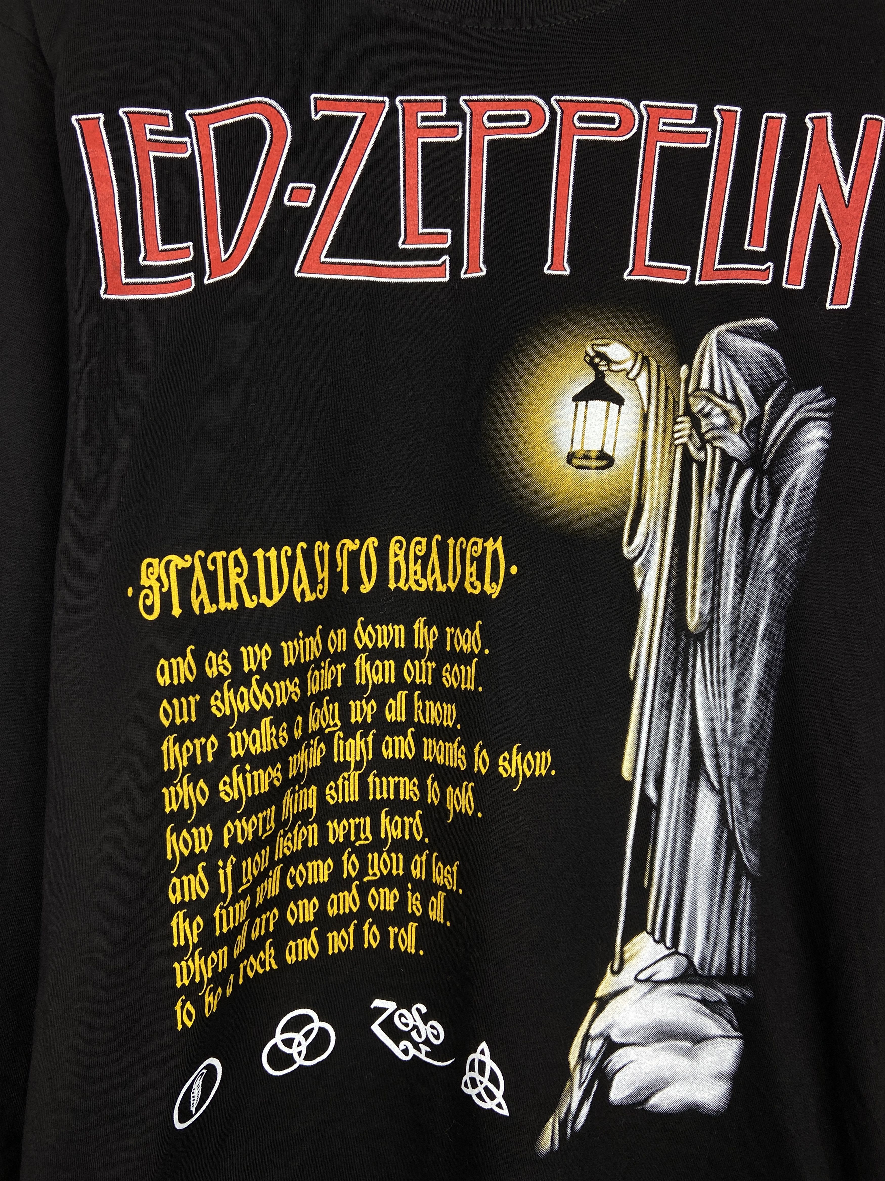 Band Tees Vintage Led Zeppelin Stairway To Heaven L/S T Shirt Tee Size US S / EU 44-46 / 1 - 3 Thumbnail