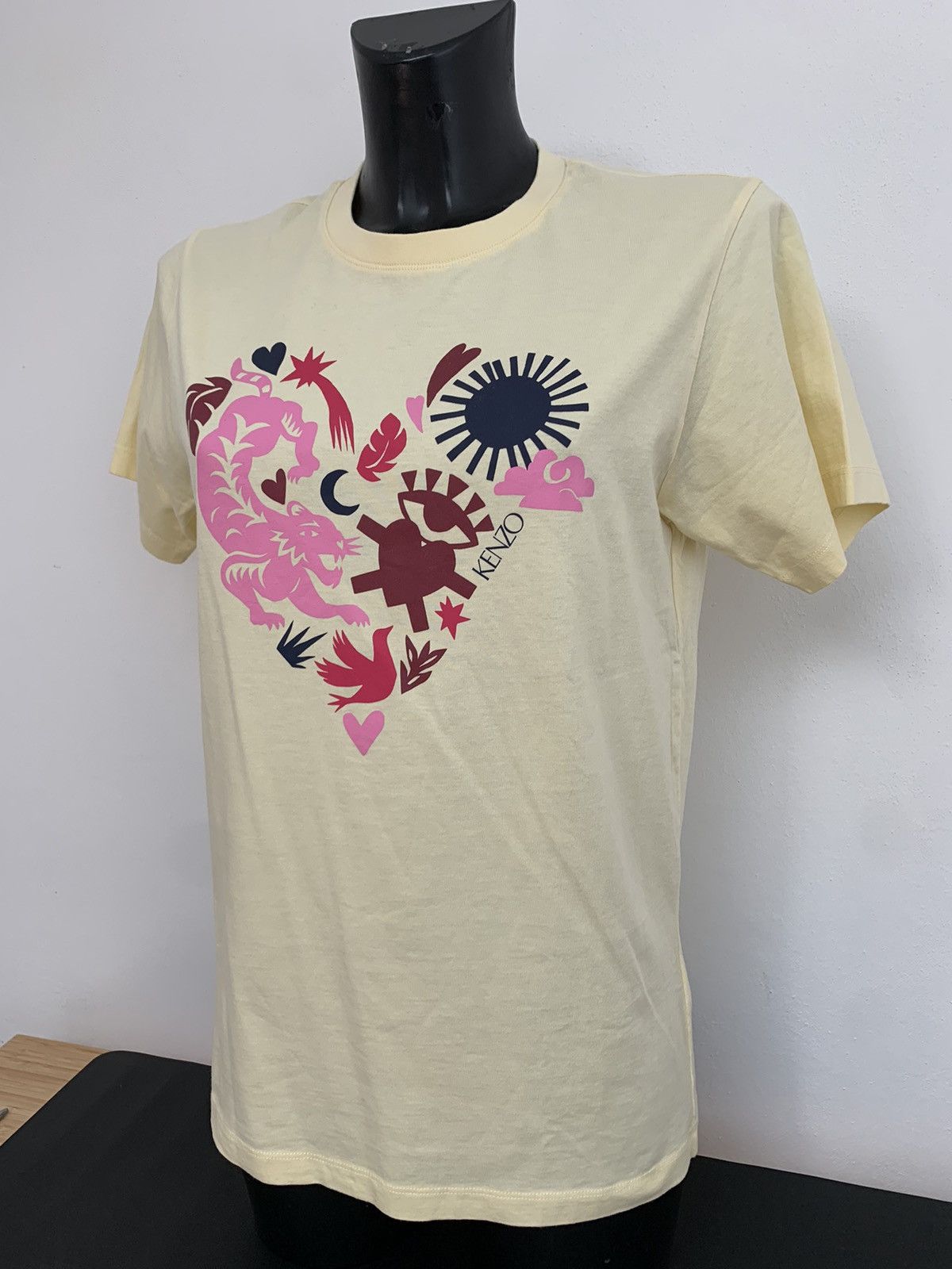 Kenzo Kenzo Cotton T-Shirt Cream Size S / US 4 / IT 40 - 4 Thumbnail