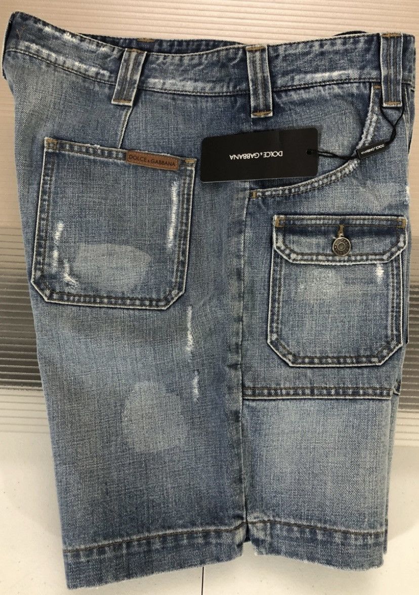 Dolce & Gabbana Dolce & Gabbana 🇮🇹 Blue 18 6 pocket denim shorts 50 36 NWT Size US 36 / EU 52 - 4 Thumbnail