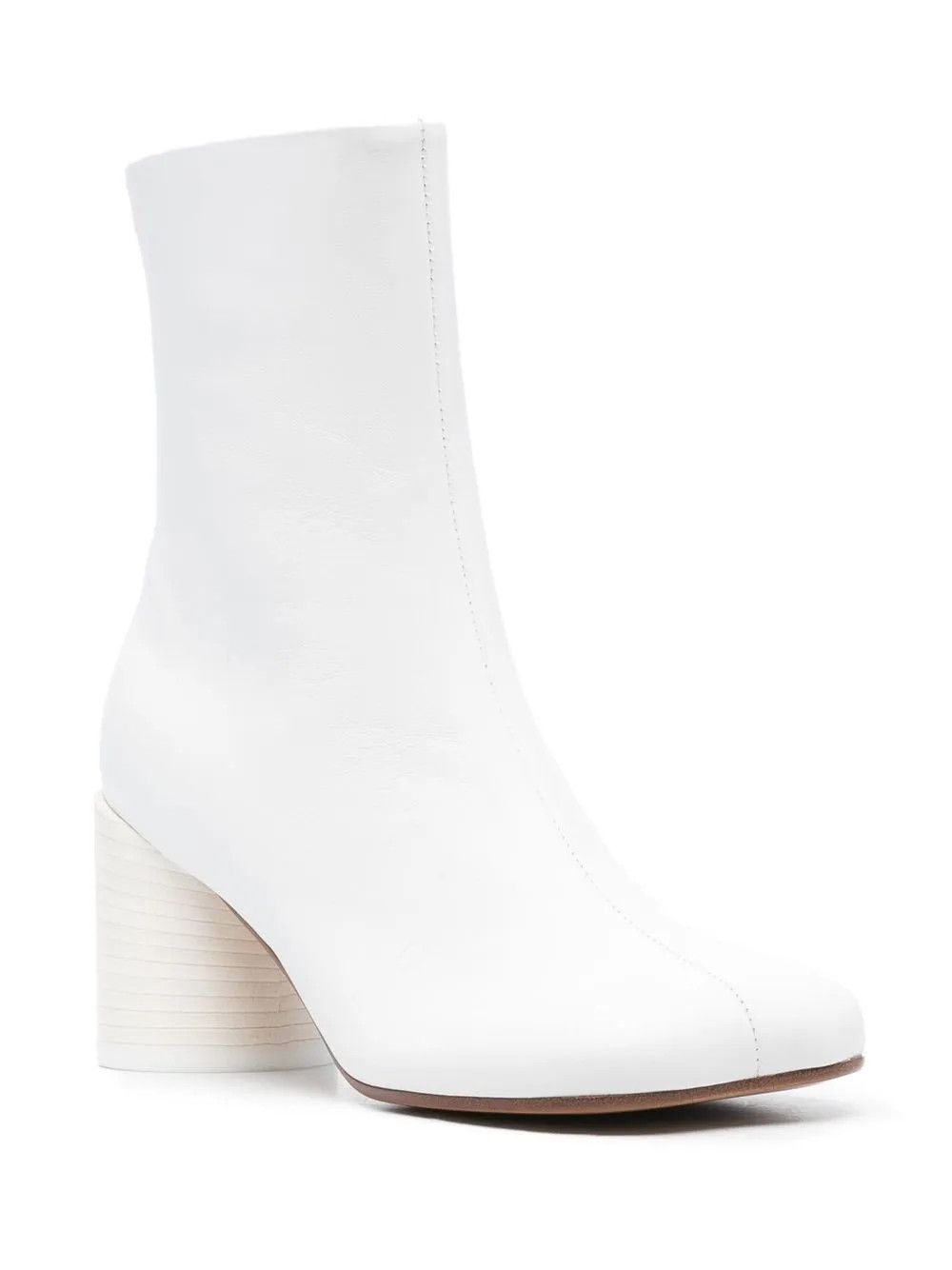 Maison Margiela o1mle0426 Anatomic Ankle Boots in Optic White Size US 9 / IT 39 - 2 Thumbnail