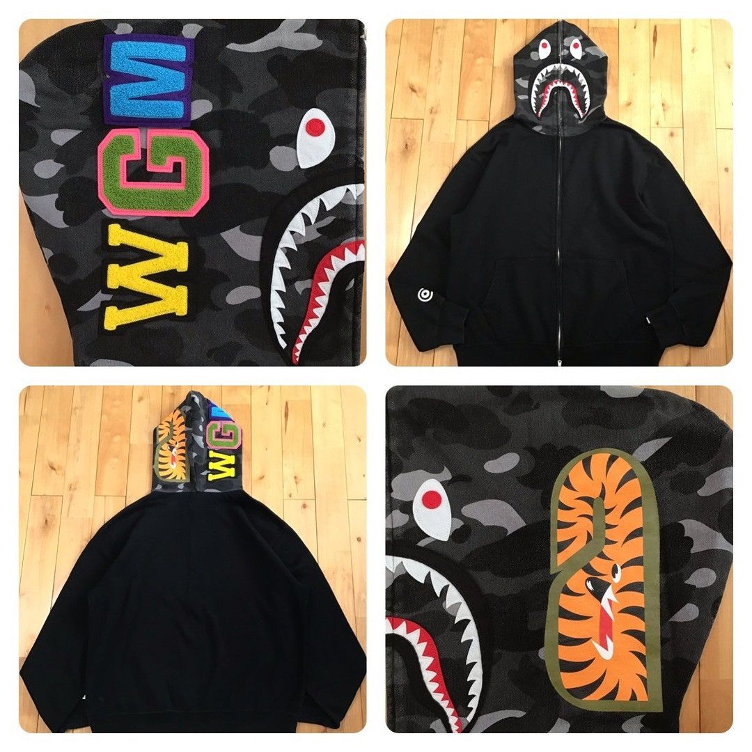 Bape × Nigo 🔥Vintage🔥 BAPE Multi camo full zip hoodie a