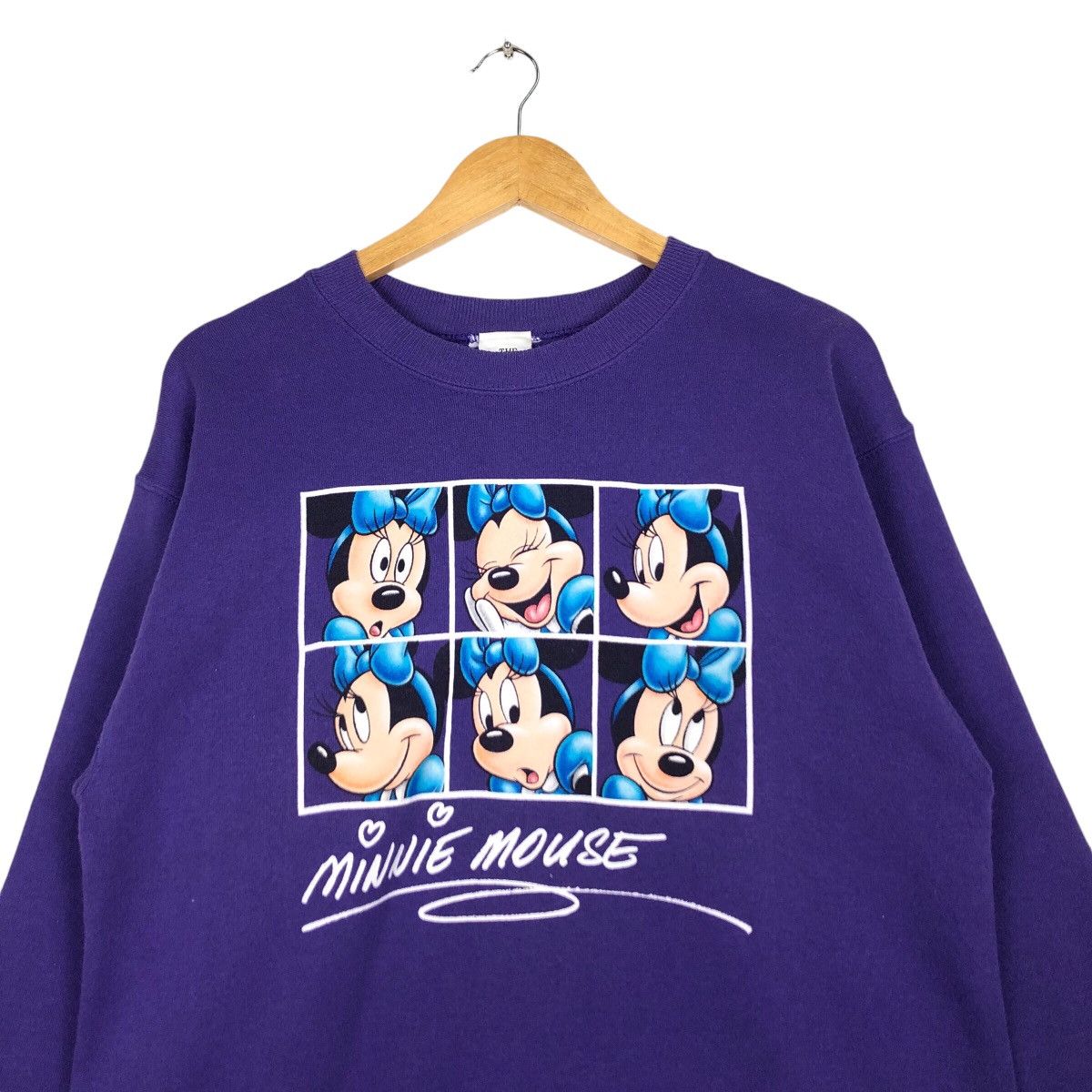 Disney × Japanese Brand × Vintage Vintage Minnie Mouse Sweatshirt Rare 90s Streetwear Medium Size US M / EU 48-50 / 2 - 2 Thumbnail
