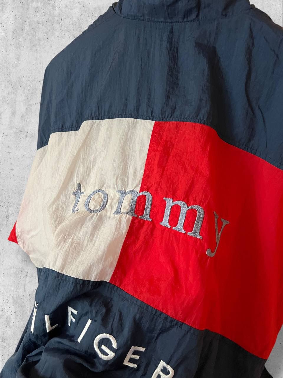Tommy Hilfiger TOMMY HILFIGER USA Vintage Bomber NYLON TRACK Jacket Size US L / EU 52-54 / 3 - 7 Thumbnail
