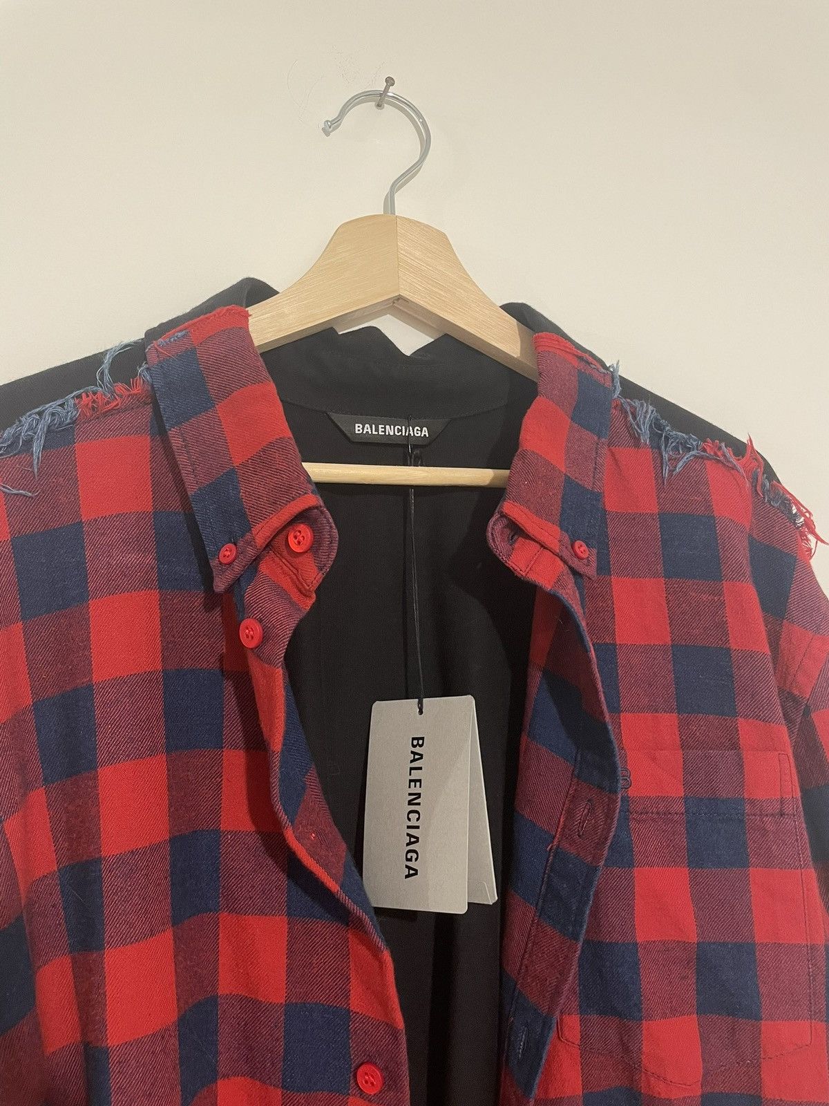 Balenciaga Balenciaga Half Shirt Half Polo Size US S / EU 44-46 / 1 - 2 Thumbnail
