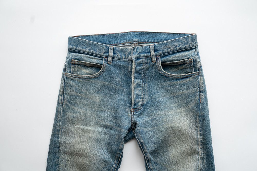 Balmain 2011FW 3D BLUE DENIM Christophe Decarnin Size US 27 - 2 Thumbnail
