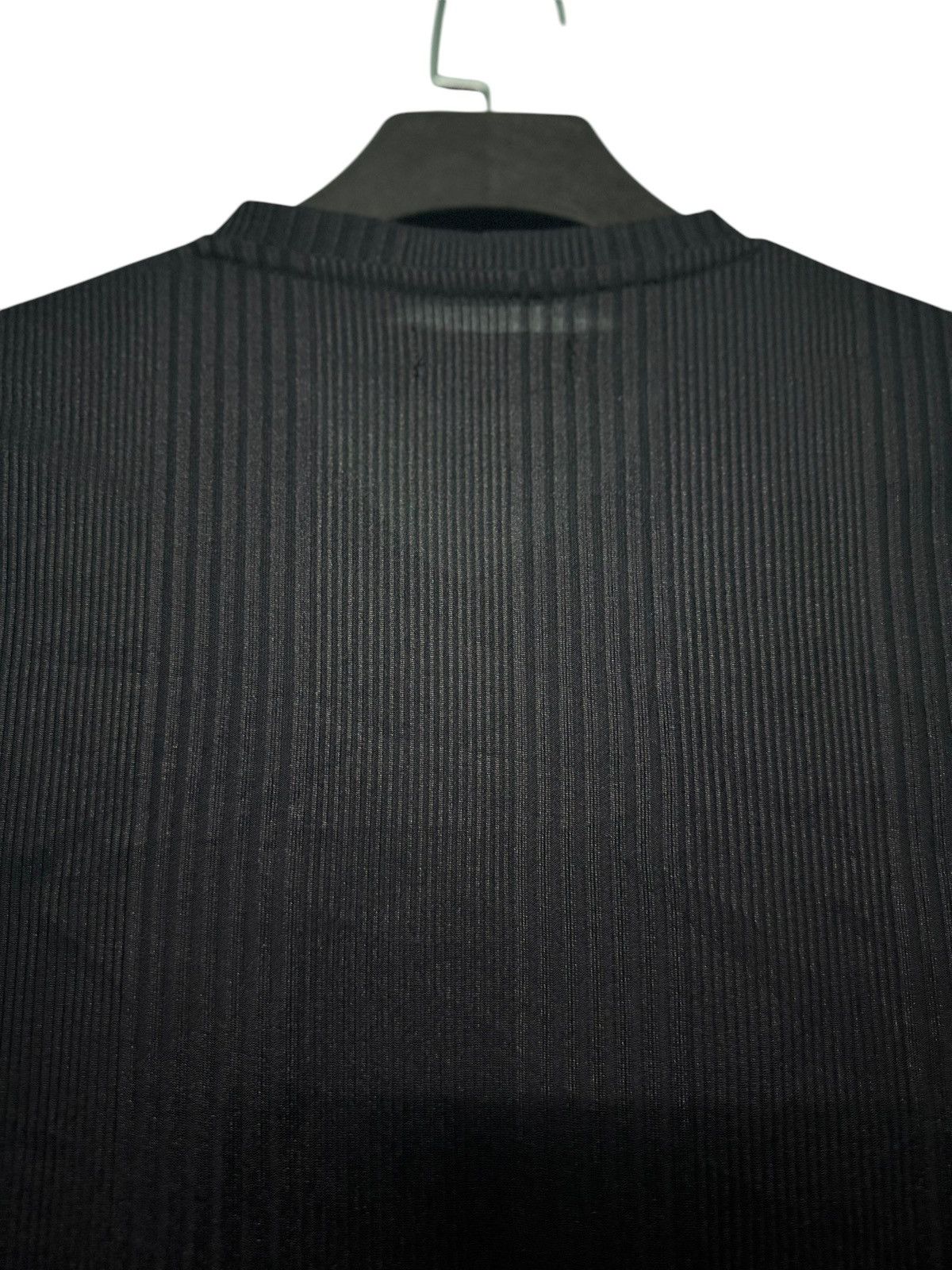 If Six Was Nine PUNK GOTHIC SEMANTIC DESIGN PLAIN V-NECK MESH KNIT L/S SHIRT Size US S / EU 44-46 / 1 - 8 Thumbnail