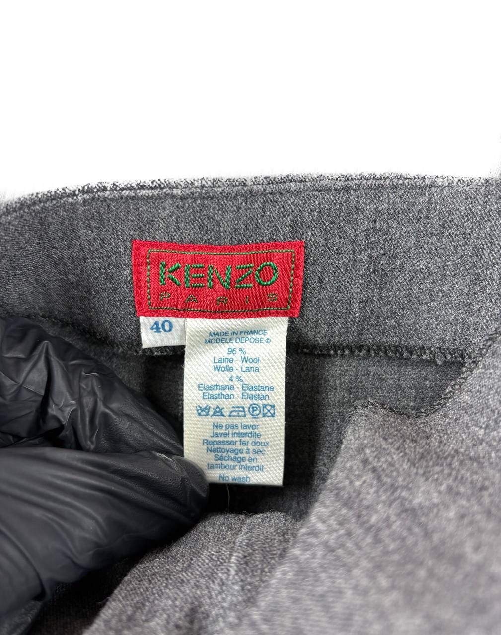 Kenzo Kenzo Paris vintage wool busy grey pants for women 40 Size 28" / US 6 / IT 42 - 4 Thumbnail