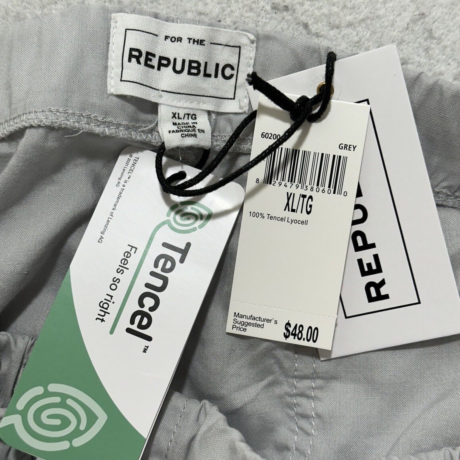 Other For The Republic XL High Rise 2" Inseam Tencel Shorts Gray Size 40" / US 18 - 4 Thumbnail