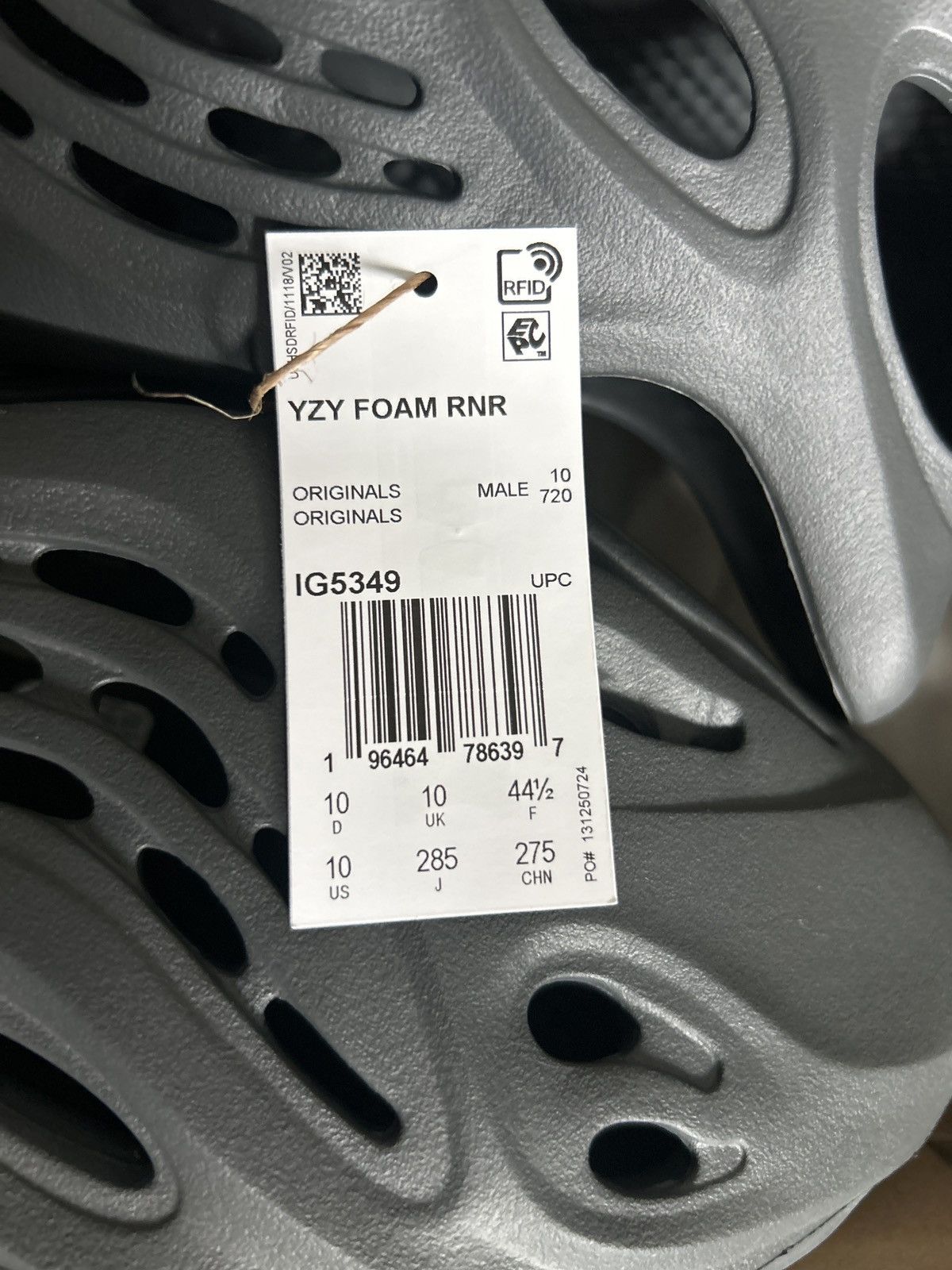 Yeezy Adidas Yeezy Foam Runner 'Carbon Size US 10 / EU 43 - 5 Thumbnail