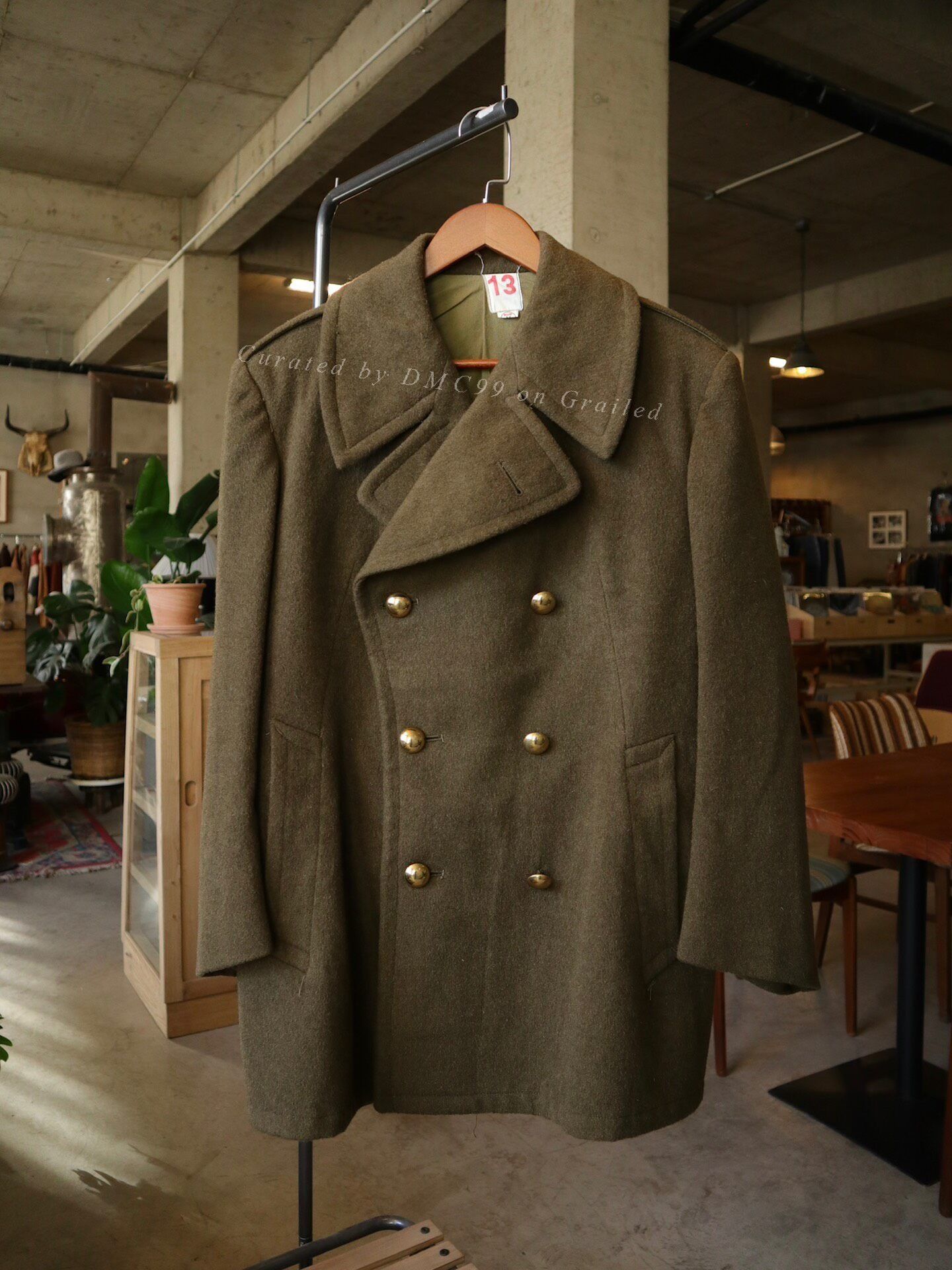 Vintage Vintage 1965 French Navy Wool Coat Size US M / EU 48-50 / 2 - 1 Thumbnail
