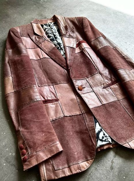 Number (N)ine Number (N)ine 2001SS Runway Cowhide Panelled Jacket Size 40S - 5 Thumbnail