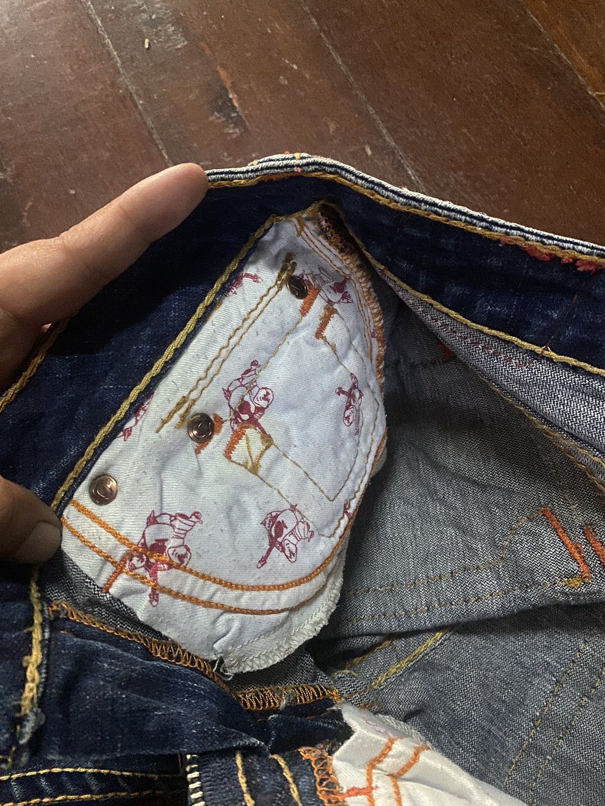 Designer × True Religion Fire 🔥 TRUE RELIGION made in usa big stitching boot cut Size 32" / US 10 / IT 46 - 19 Thumbnail