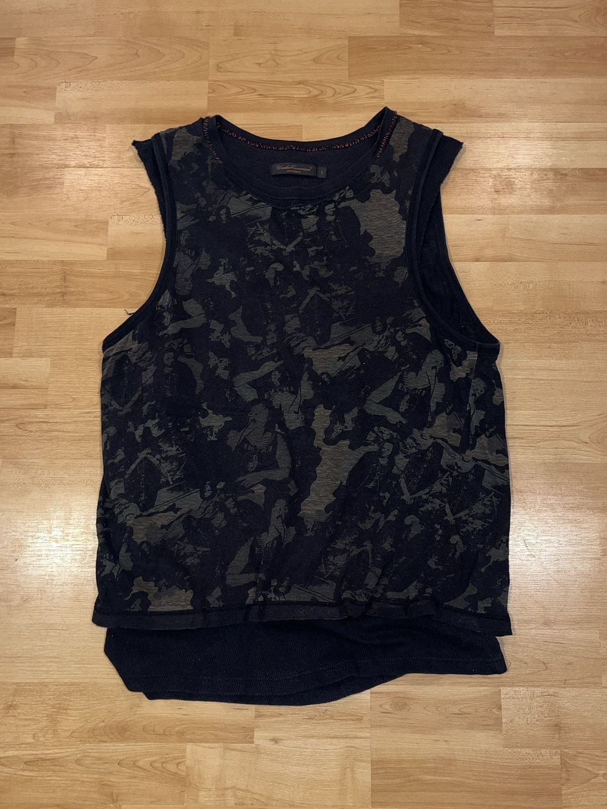 Undercover SS03 Scab Punk Camo Layered Tank Top Size US L / EU 52-54 / 3 - 2 Thumbnail