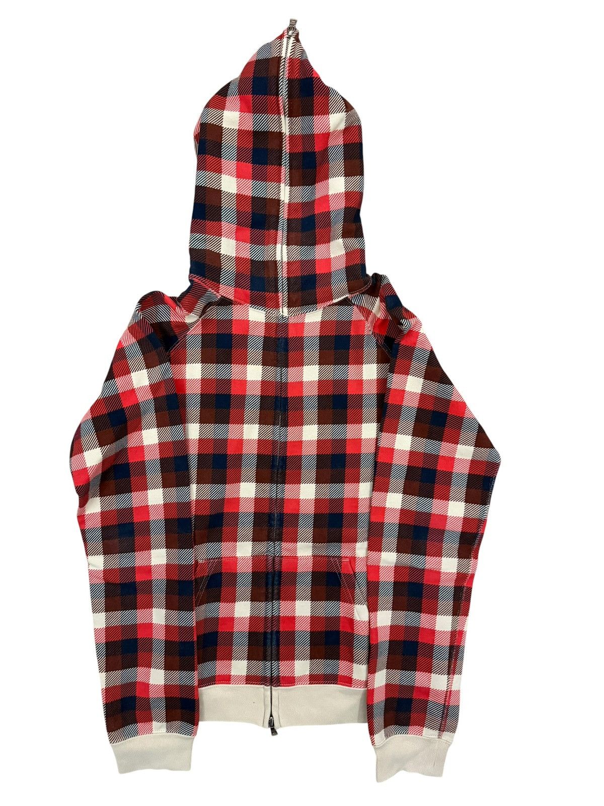 Bape Bape Checkered Fullzip Hoodie MULTI Size S / US 4 / IT 40 - 1 Thumbnail