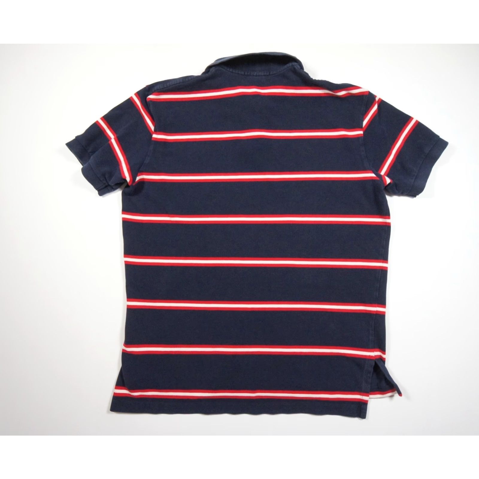 Polo Ralph Lauren Polo Ralph Lauren Striped Polo Shirt Mens Large Blue Short Sleeve Collared Preppy Size US L / EU 52-54 / 3 - 4 Thumbnail