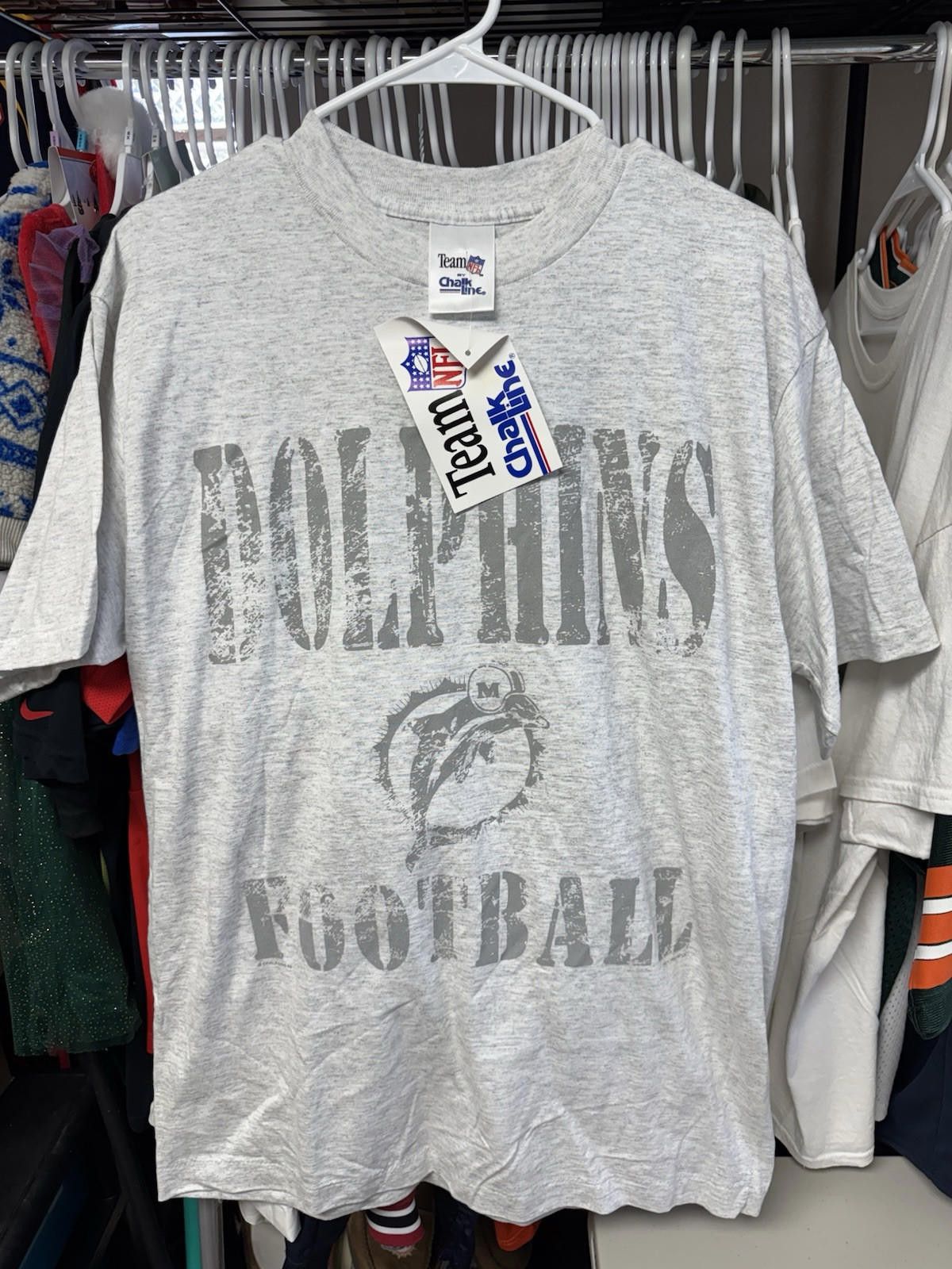 Chalk Line × NFL × Vintage NWT Vintage Miami Dolphins Chalk Line Tshirt Size Large Size US L / EU 52-54 / 3 - 1 Thumbnail