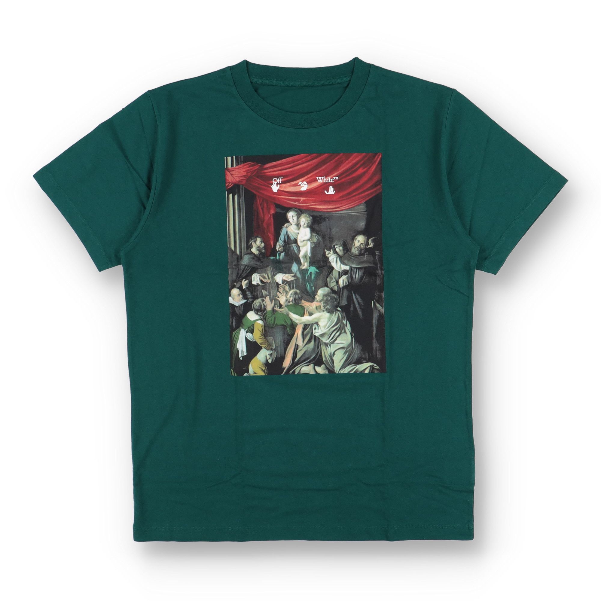 Off-White Green Caravaggio Arrows T-Shirt Size US XL / EU 56 / 4 - 1 Thumbnail