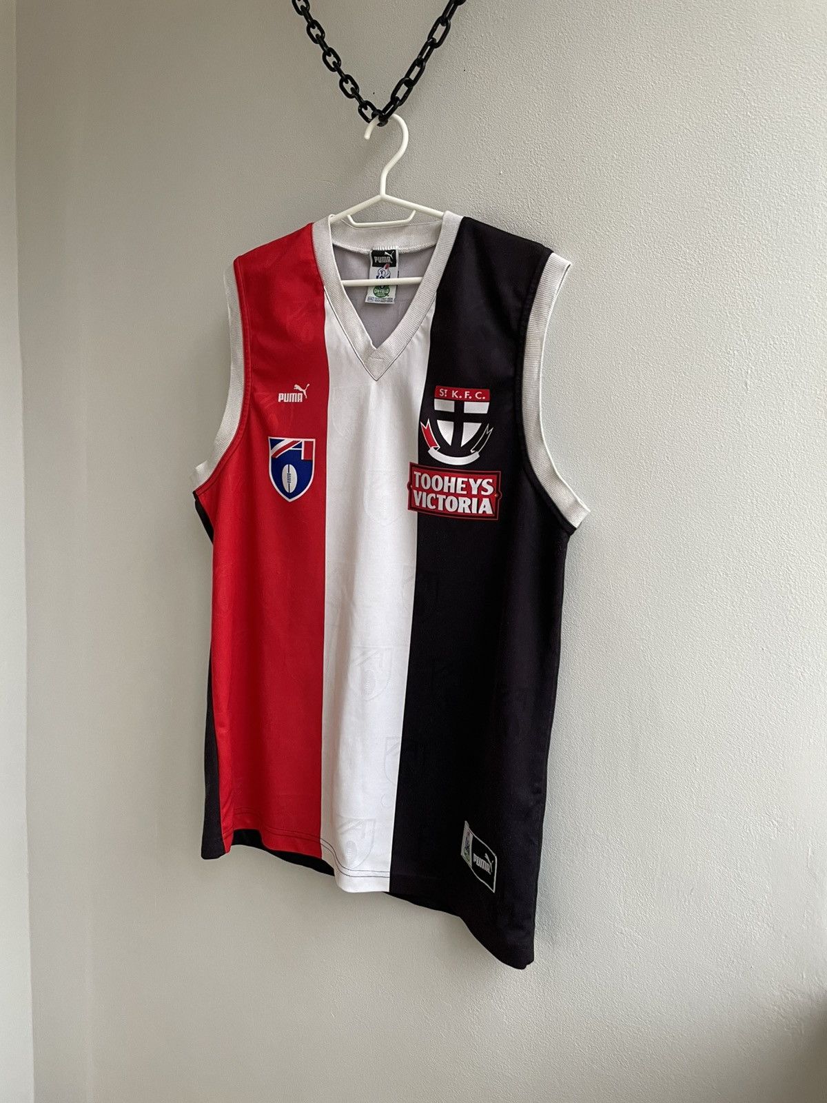 Vintage St Kilda Saints Vintage Puma Football Club AFL LRG Jersey Size US XXL / EU 58 / 5 - 2 Thumbnail