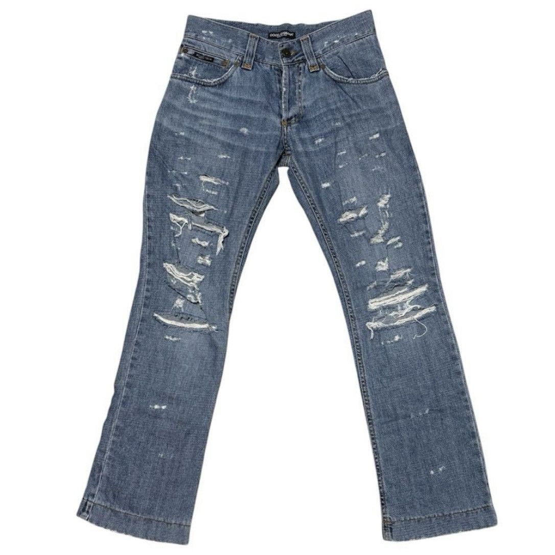 Dolce & Gabbana 2000s DOLCE & GABBANA DISTRESSED JEANS Size US 28 / EU 44 - 1 Thumbnail