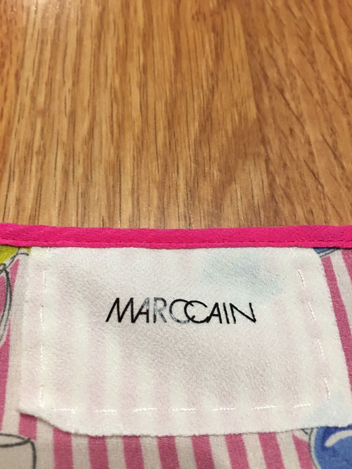 Other MARC CAIN Pink Strip Silk Blouse Tea Design Size 5 EU42 UK16 Size XL / US 12-14 / IT 48-50 - 7 Thumbnail