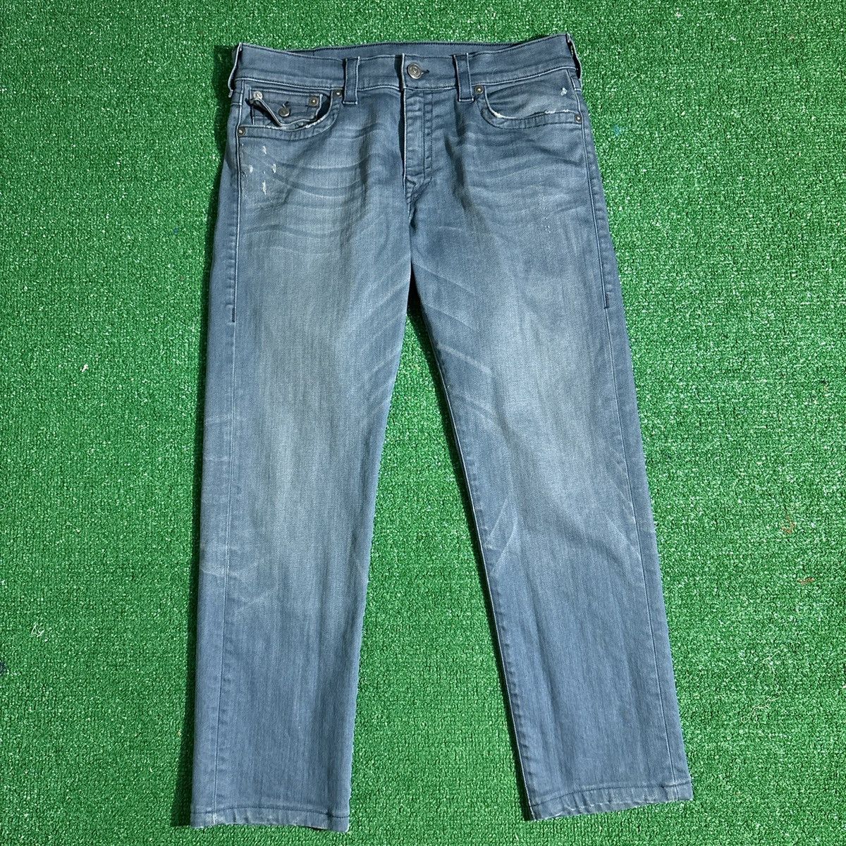 True Religion True Religion Geno Relaxed Slim Blue Jeans Size 33 Size US 33 - 4 Thumbnail
