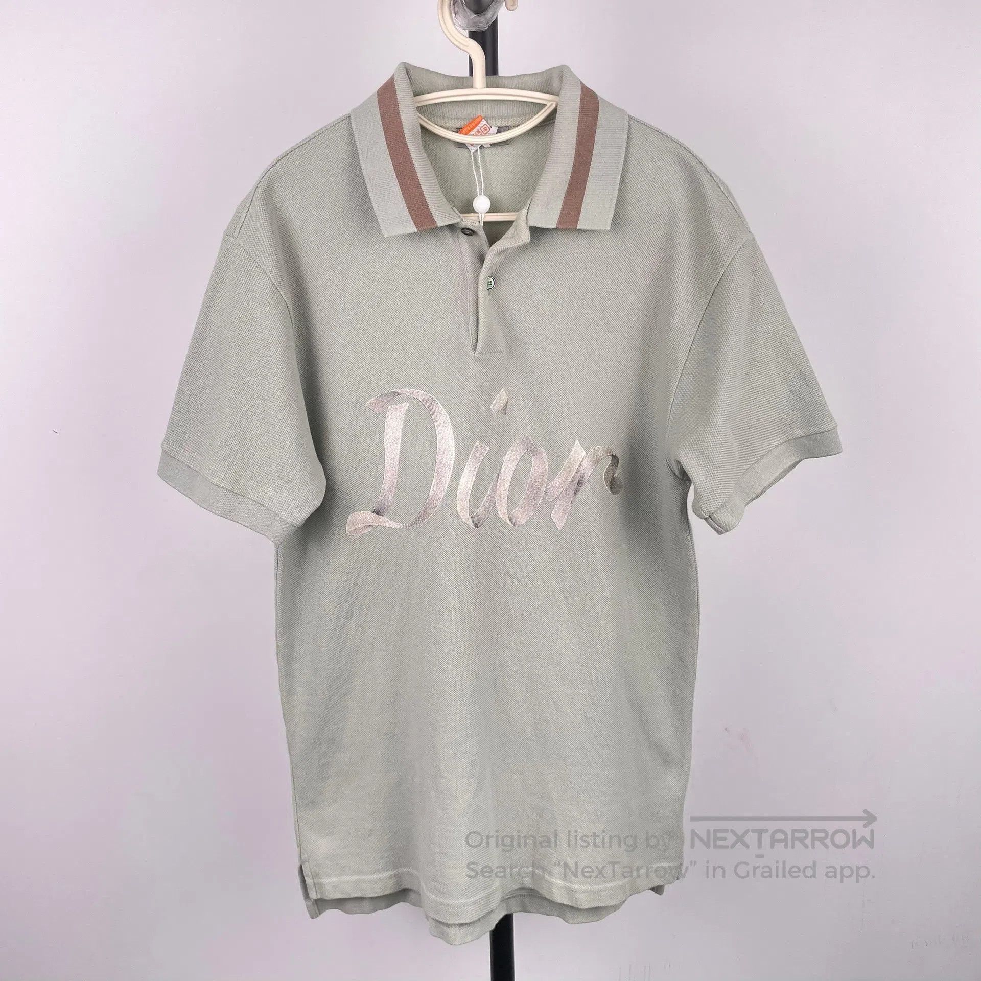 Dior Dior Homme SS06 Black Polo Shirt Rhinestones in size S | Grailed