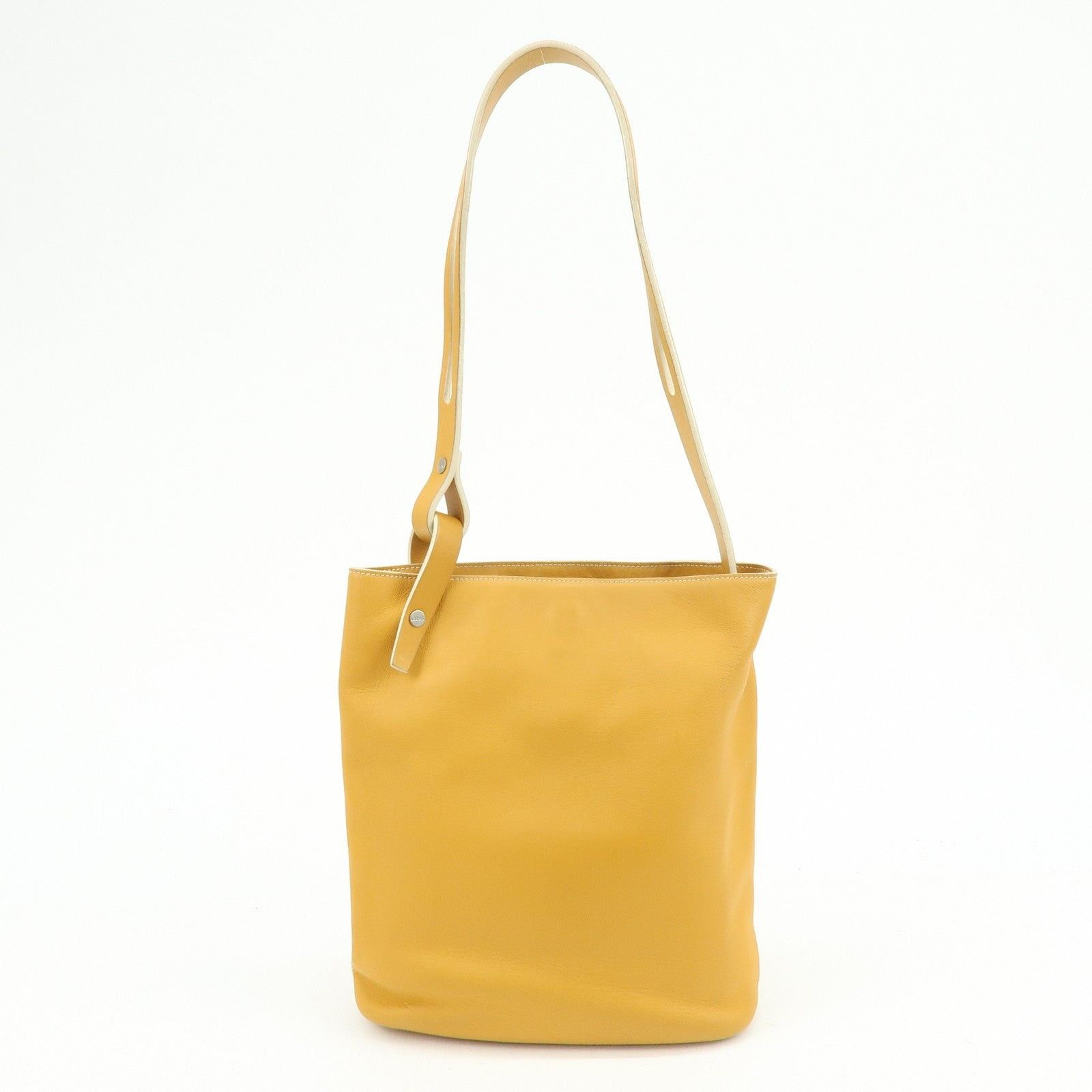 Loewe Loewe Calfskin Shoulder Bag Yellow Size ONE SIZE - 2 Thumbnail