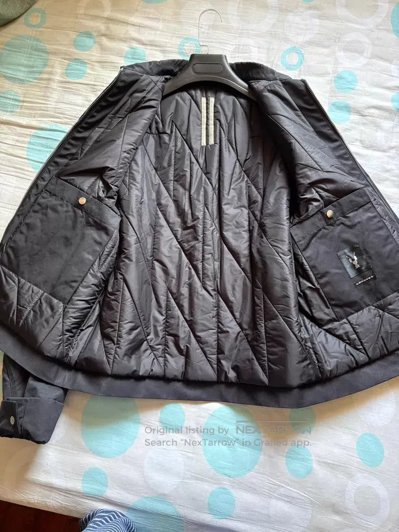 Rick Owens Rick Owens Double Thread Black Studded Zipper Cotton Jacke Size US S / EU 44-46 / 1 - 3 Thumbnail