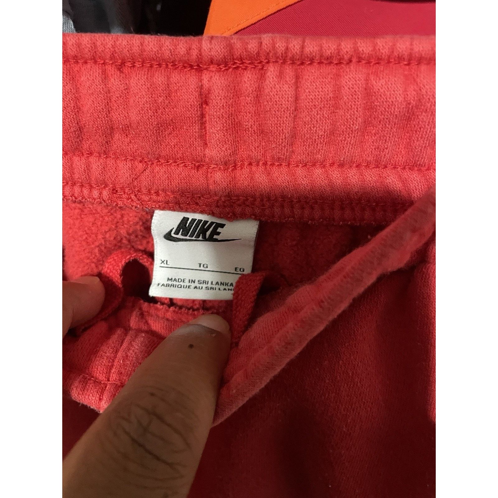 Nike Size XL-Nike Straight Leg SweatPants Mens Red Brick By Brick Size US 33 - 3 Thumbnail