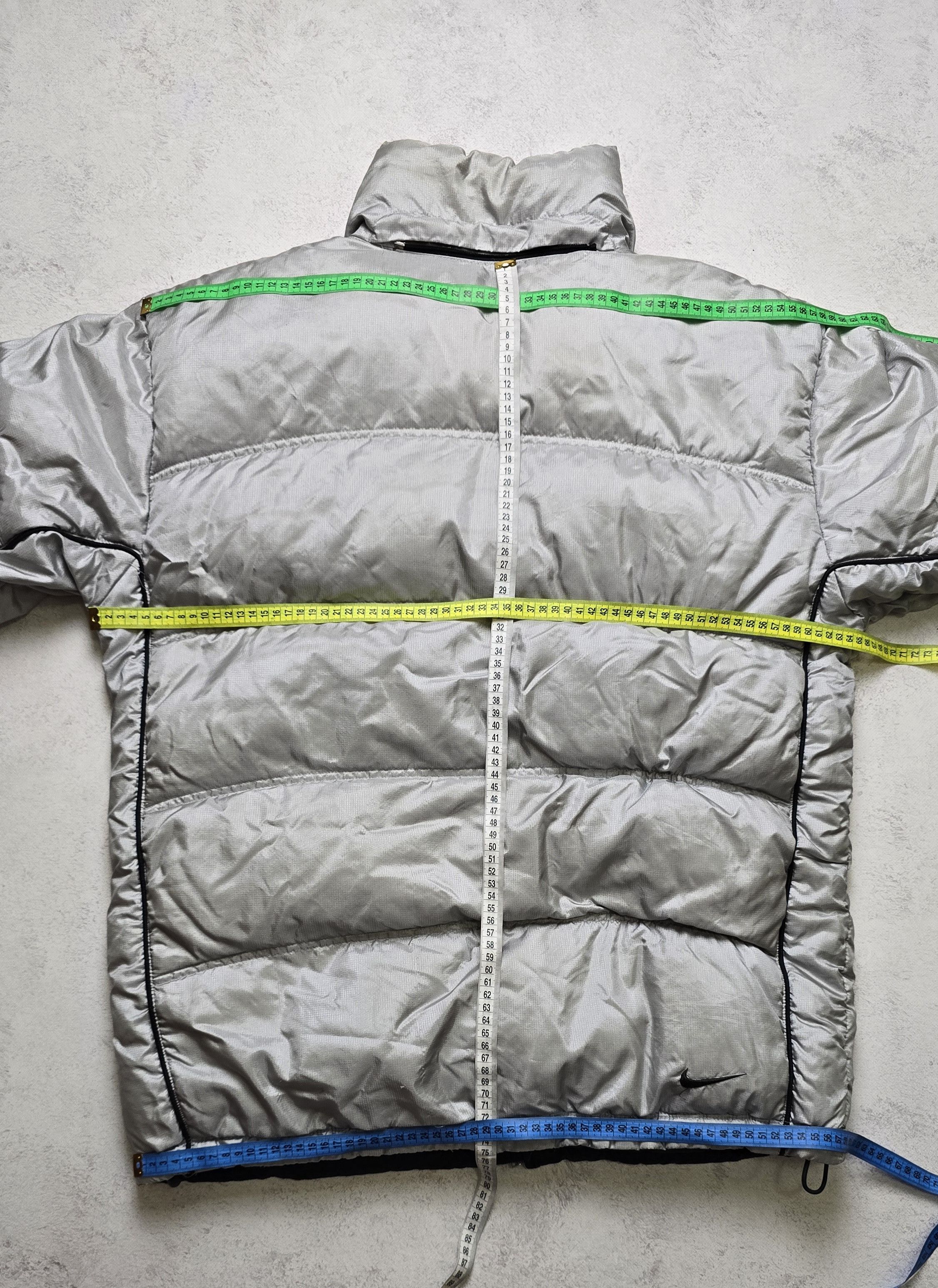 Nike Nike Vintage Y2K Silver Down Puffer Jacket Heavy Winter Coat Size US M / EU 48-50 / 2 - 3 Thumbnail
