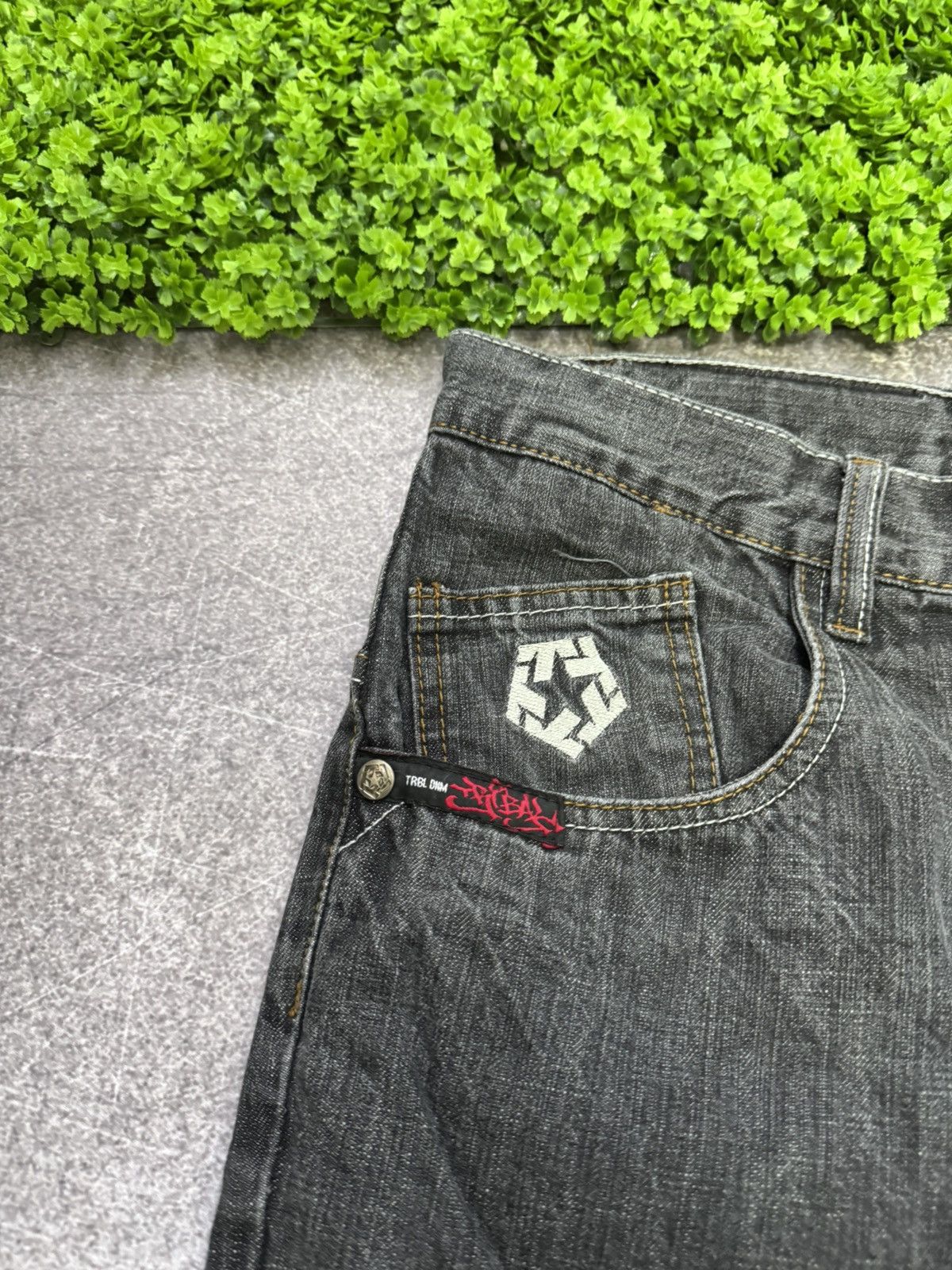 Japanese Brand distressed opium affliction style tribaldenim jeans Size US 34 / EU 50 - 15 Thumbnail