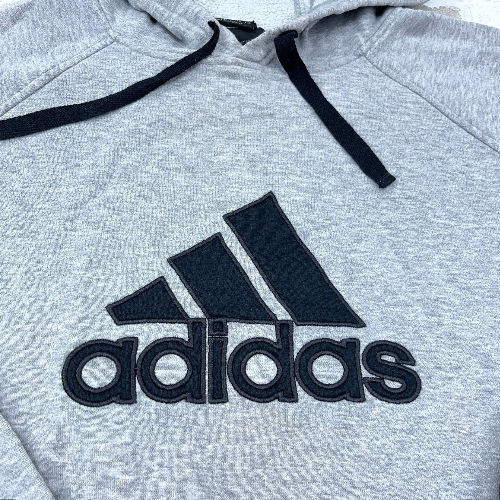 Adidas Adidas Hoodie Men Large Gray Pullover Spell Out Gym Sweatshirt Classic Sports Urban Size US L / EU 52-54 / 3 - 4 Thumbnail