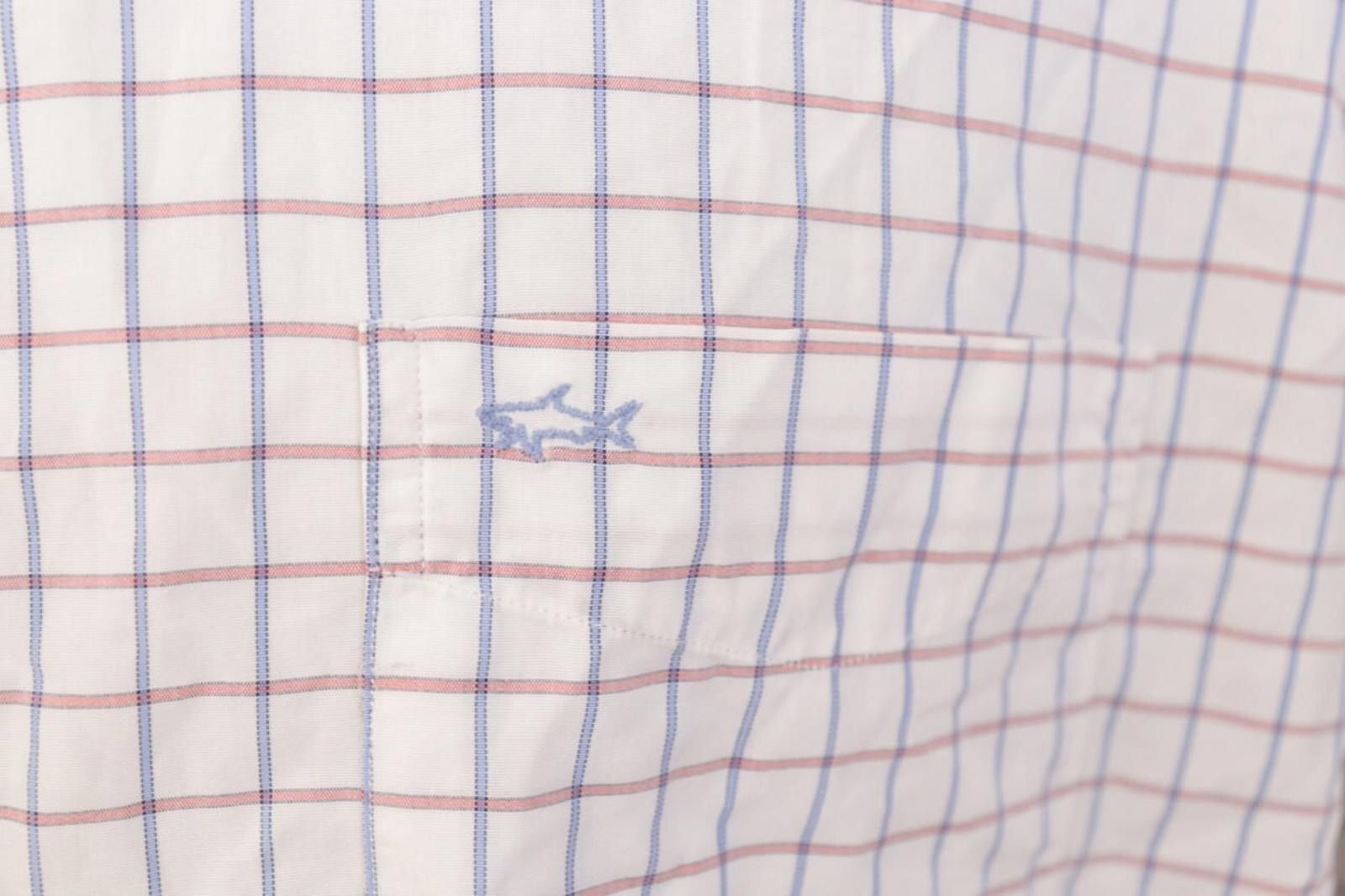 Paul & Shark Paul & Shark Yachting White Check Button Up Shirt Size 43 Size US M / EU 48-50 / 2 - 2 Thumbnail