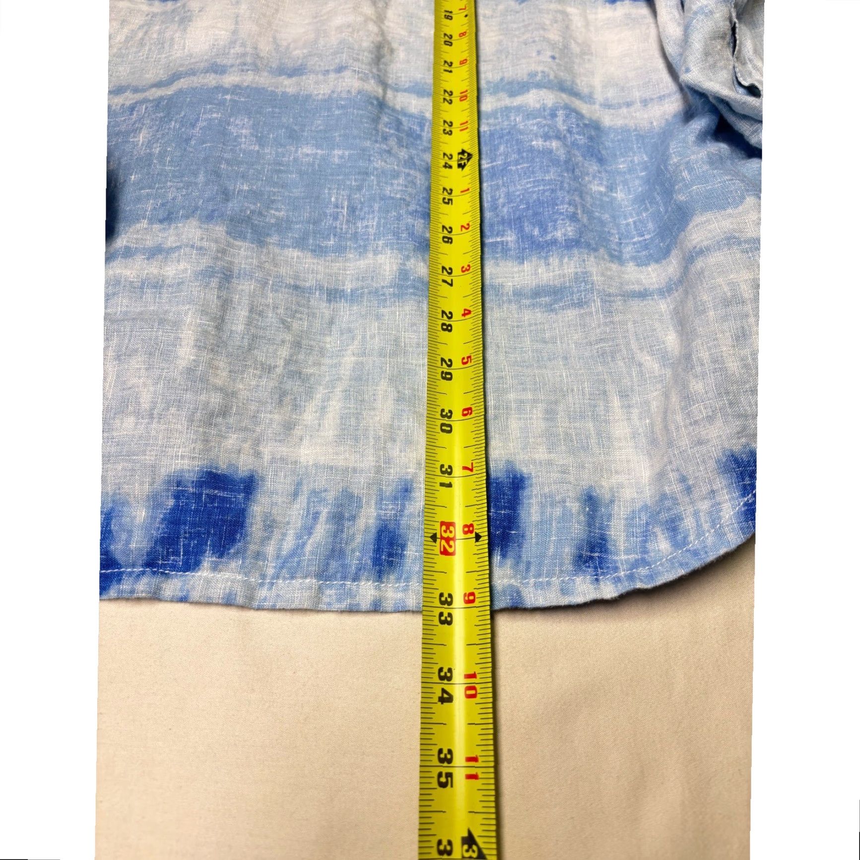 Tommy Bahama Tommy Bahama Linen Tropical Palm Print Button-Down Shirt XXL Mens Blue Size US XXL / EU 58 / 5 - 7 Thumbnail