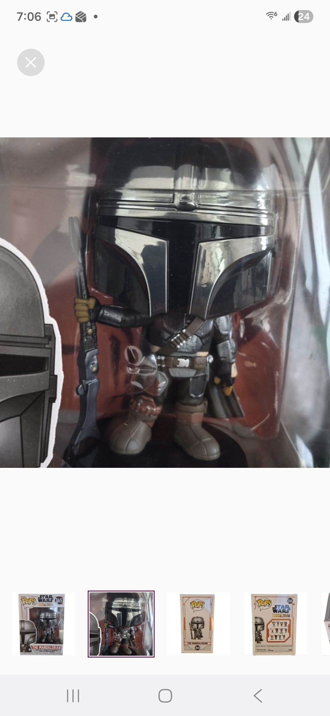 Other UK Funko Pop × Star Wars The Mandalorian Pop! Vinyl Figure Size ONE SIZE - 2 Thumbnail