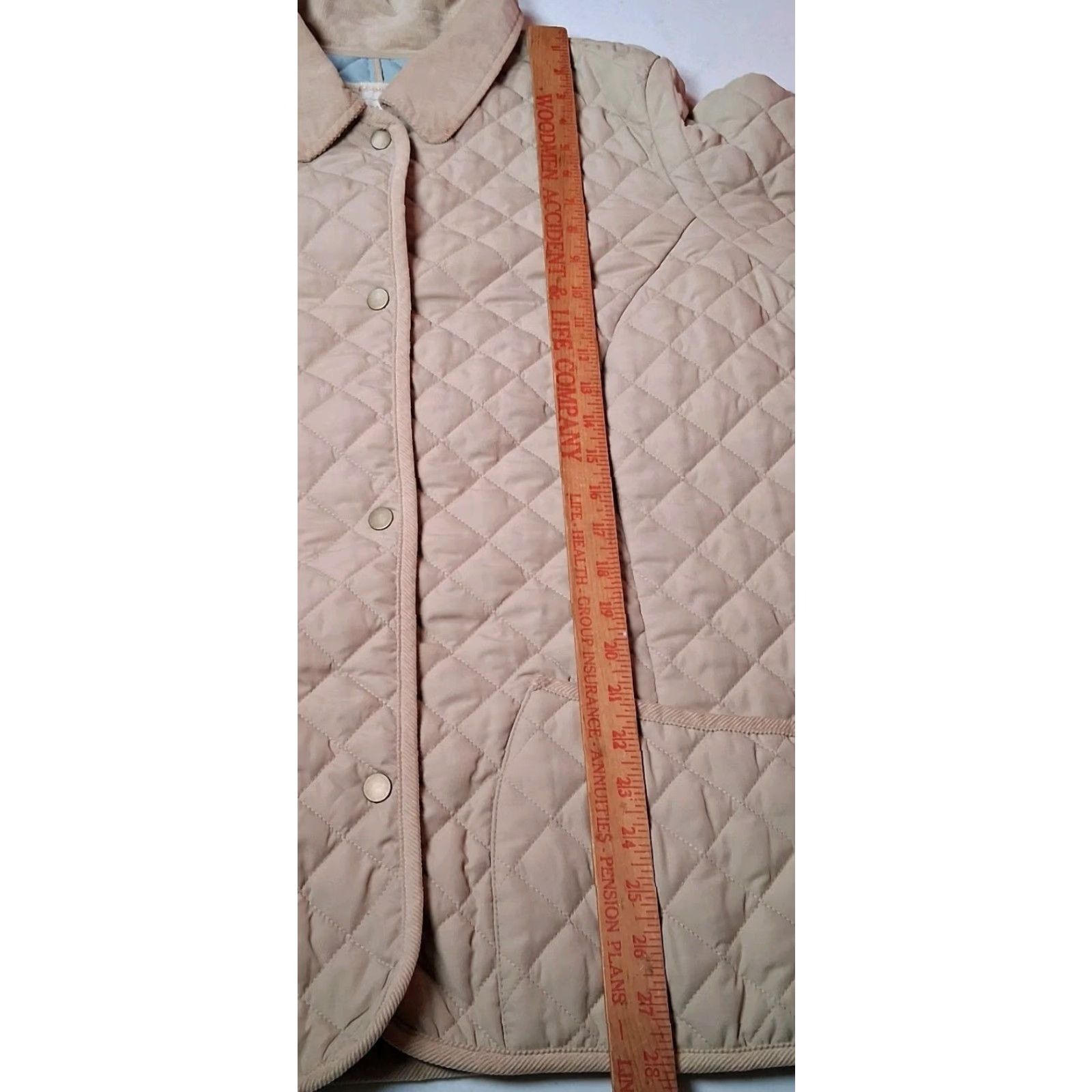 Old Navy Old Navy Quilted Jacket Women XXL Snap Up Tan Corduroy Collar Barn Chore Quilted Jacket Beige Regular Women's Coat Size XXL / US 16-18 / IT 52-54 - 5 Thumbnail