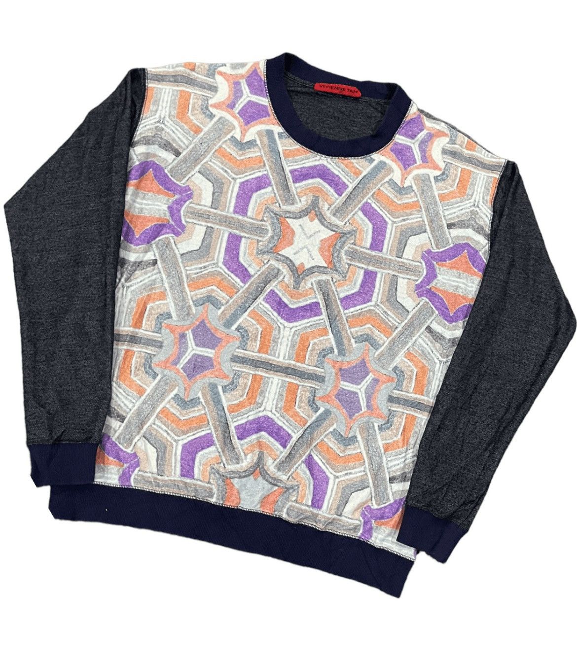 Designer Vintage 90s Vivienne Tam Designer Unisex Sweatshirt Size US M / EU 48-50 / 2 - 8 Thumbnail