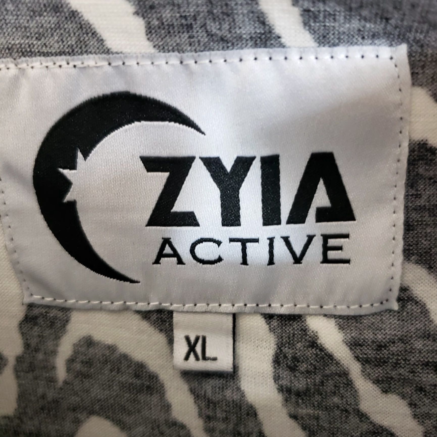 Vintage Zyia Active Tank Top Womens Safari Sleeveless XL Black White Animal Print Shirt Size XL / US 12-14 / IT 48-50 - 5 Thumbnail