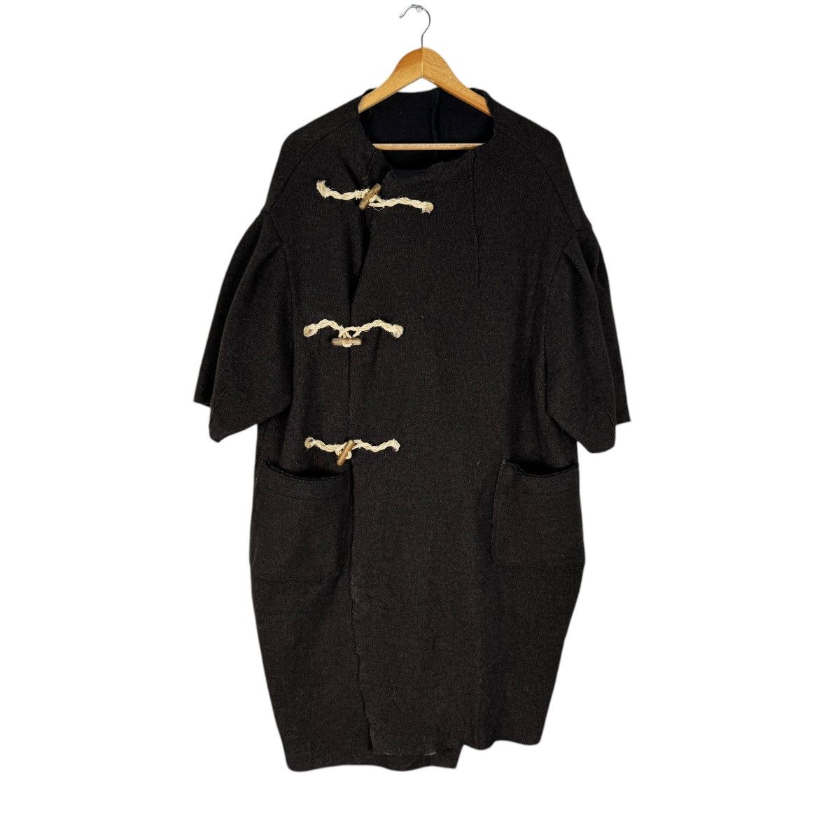 Kapital 🔥KAPITAL DUFFLE COAT WOOL SHORT SLEEVE JACKET Size XS / US 0-2 / IT 36-38 - 2 Thumbnail