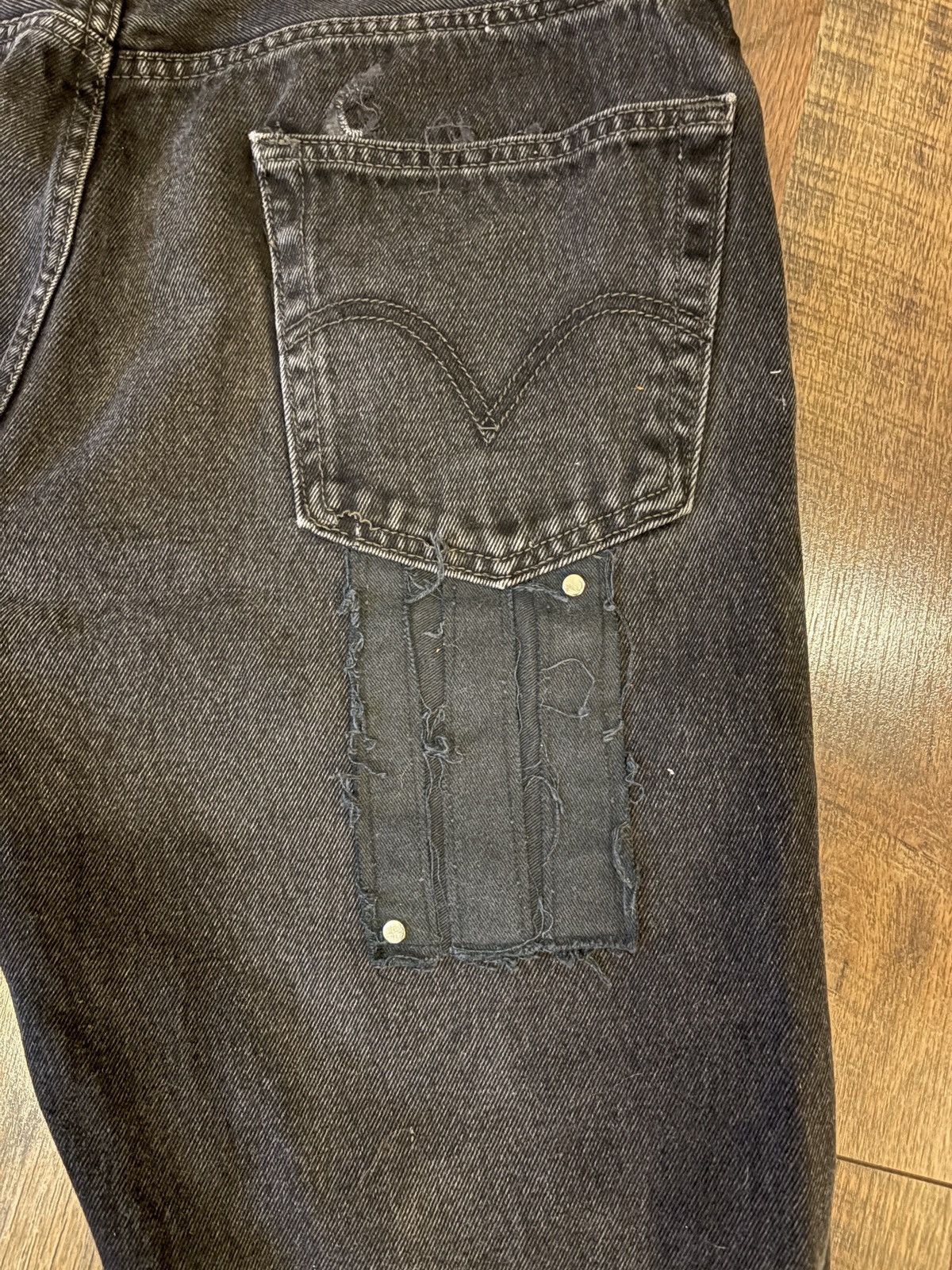 Levi's Vintage Clothing Super cool custom studded patch jeans Size US 34 / EU 50 - 5 Thumbnail