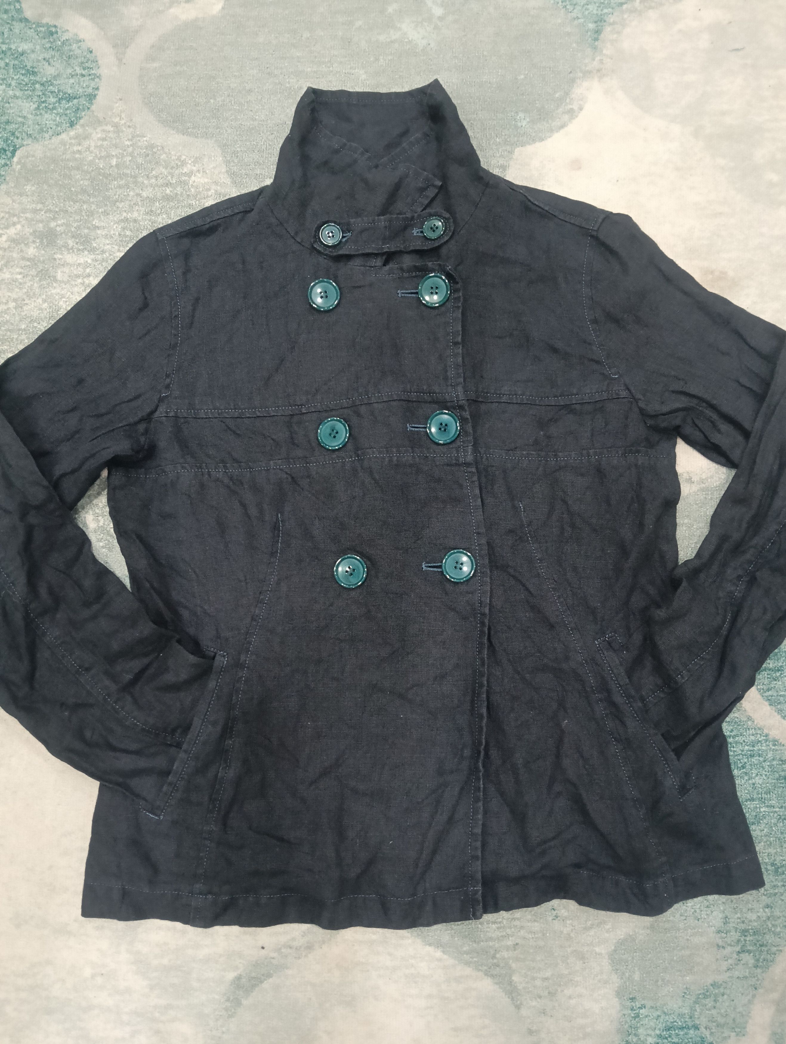 Japanese Brand × Vintage Fou Forget Linen Jacket Japanese Brand Size S / US 4 / IT 40 - 2 Thumbnail