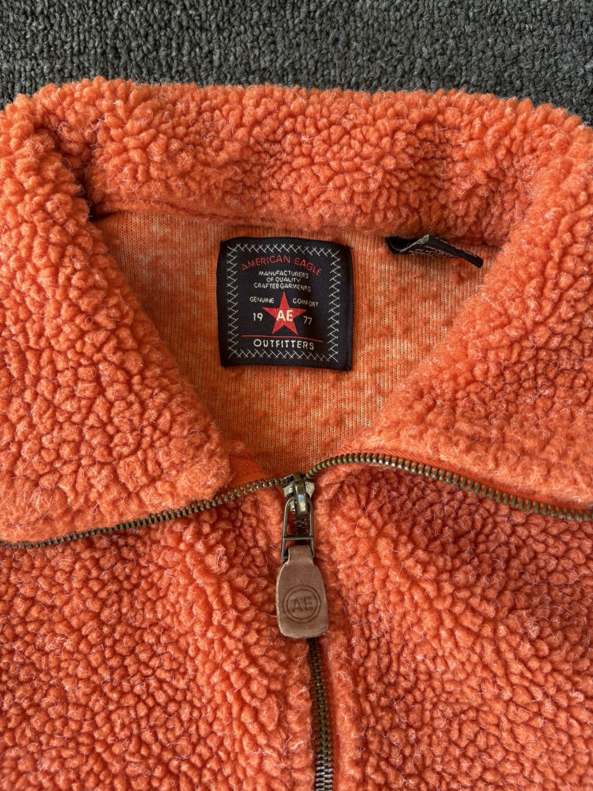 American Eagle Outfitters Vintage American Eagle Sherpa Teddy Fleece Quarter-Zip Size US L / EU 52-54 / 3 - 2 Thumbnail