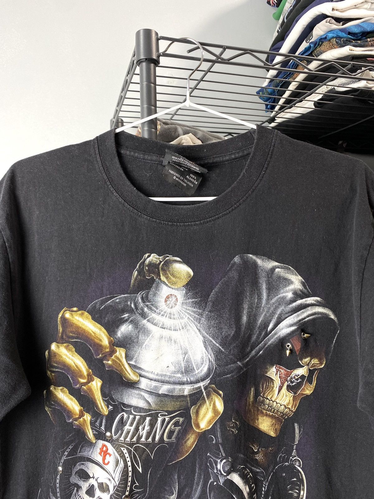Band Tees 00’s Vintage Game Over Skull Graffiti T Shirt Size US M / EU 48-50 / 2 - 2 Thumbnail