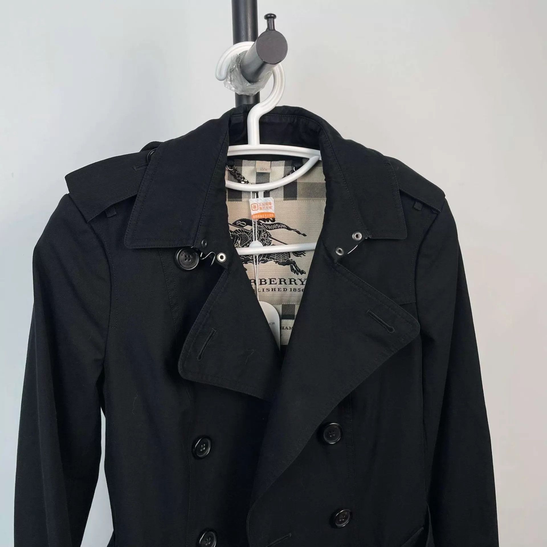 Burberry Burberry cotton trench coat 38 black Size XS / US 0-2 / IT 36-38 - 3 Thumbnail