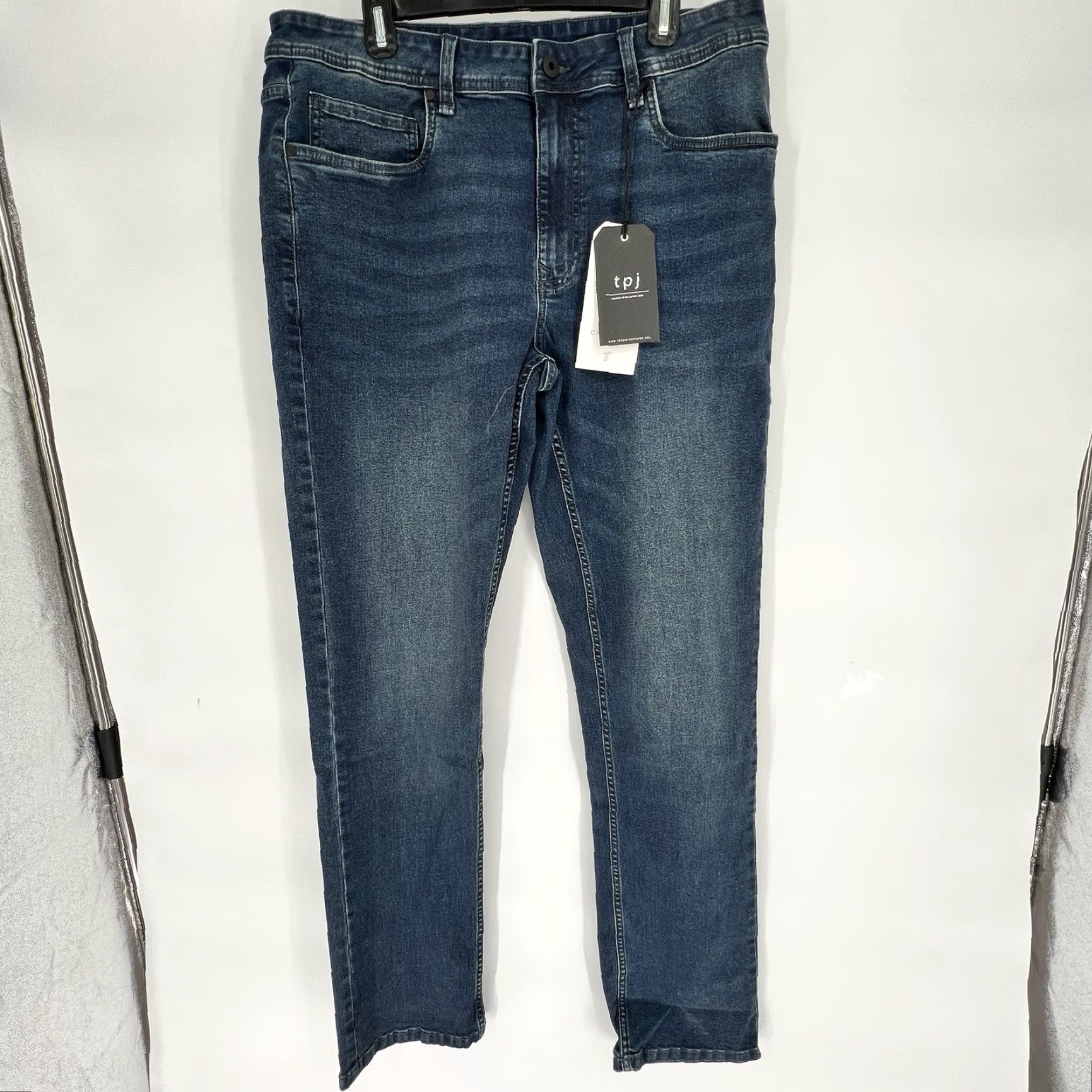Vintage TPJ The Perfect Jean Mens Athletic Fit Jean Size 35 X 34 Blue NWT Size US 35 - 2 Thumbnail