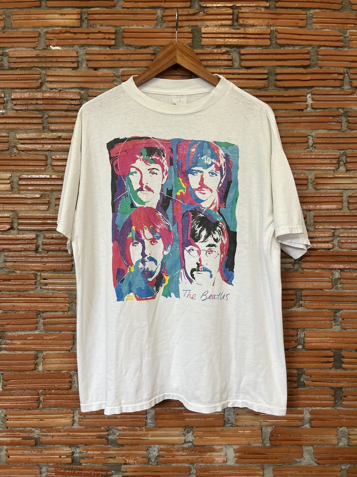 Band Tees Vintage The Beatles Pop Art 90’s T-Shirt Size US XL / EU 56 / 4 - 2 Thumbnail