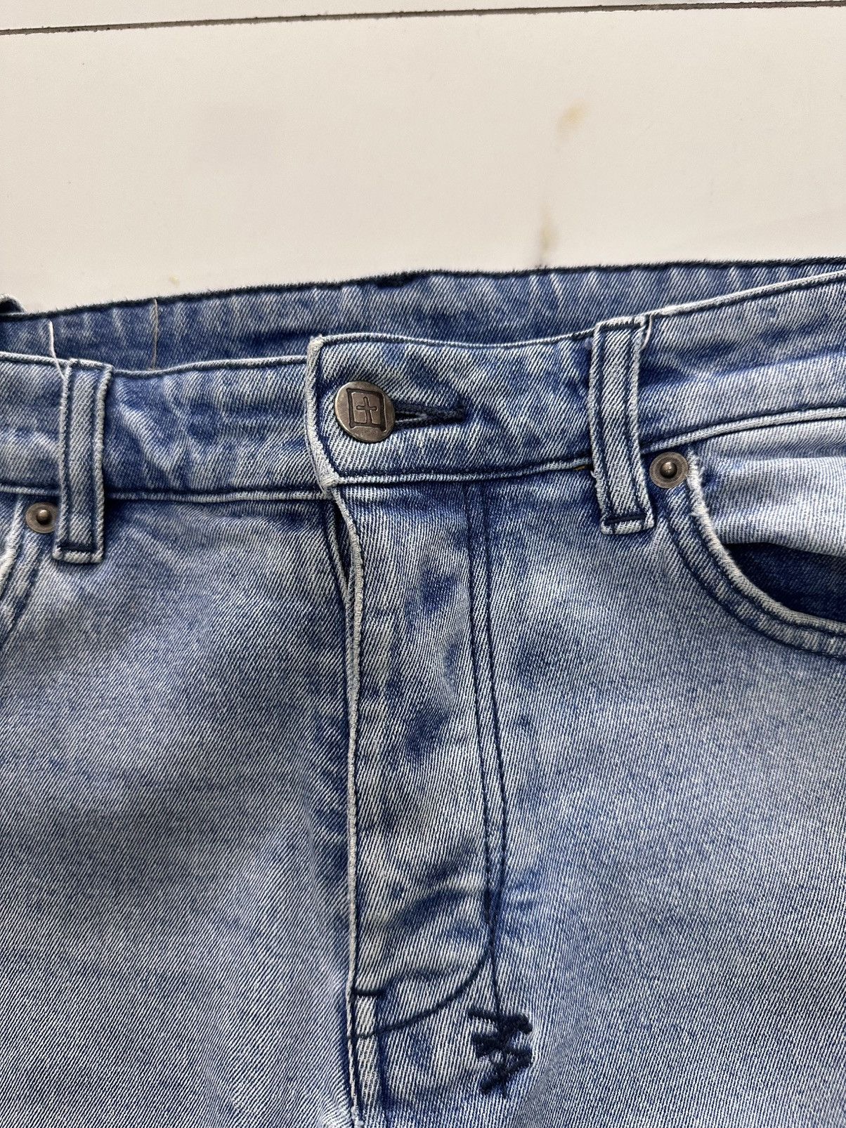 Ksubi Ksubi Chitch Old Timez Light Blue Denim Size 31 Size US 31 - 2 Thumbnail