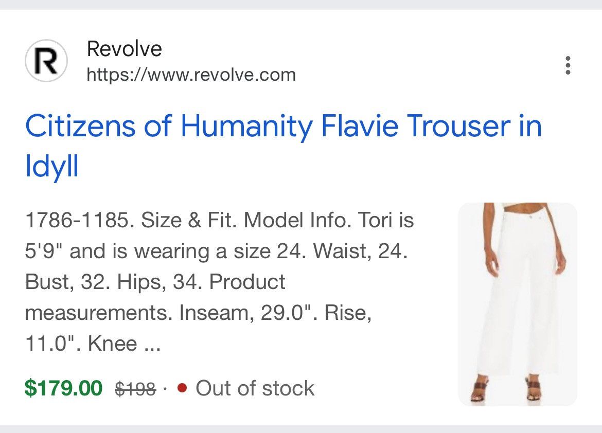 Citizens Of Humanity Citizens of Humanity Flavie Trouser Denim Jeans White Sz 27 Size 27" / US 4 / IT 40 - 3 Thumbnail